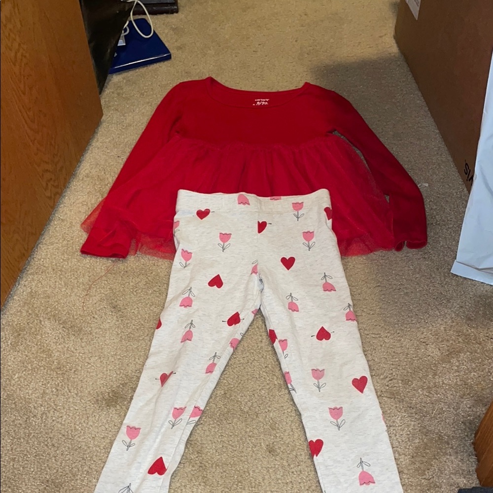 Carter's matching set girl 6/6x
